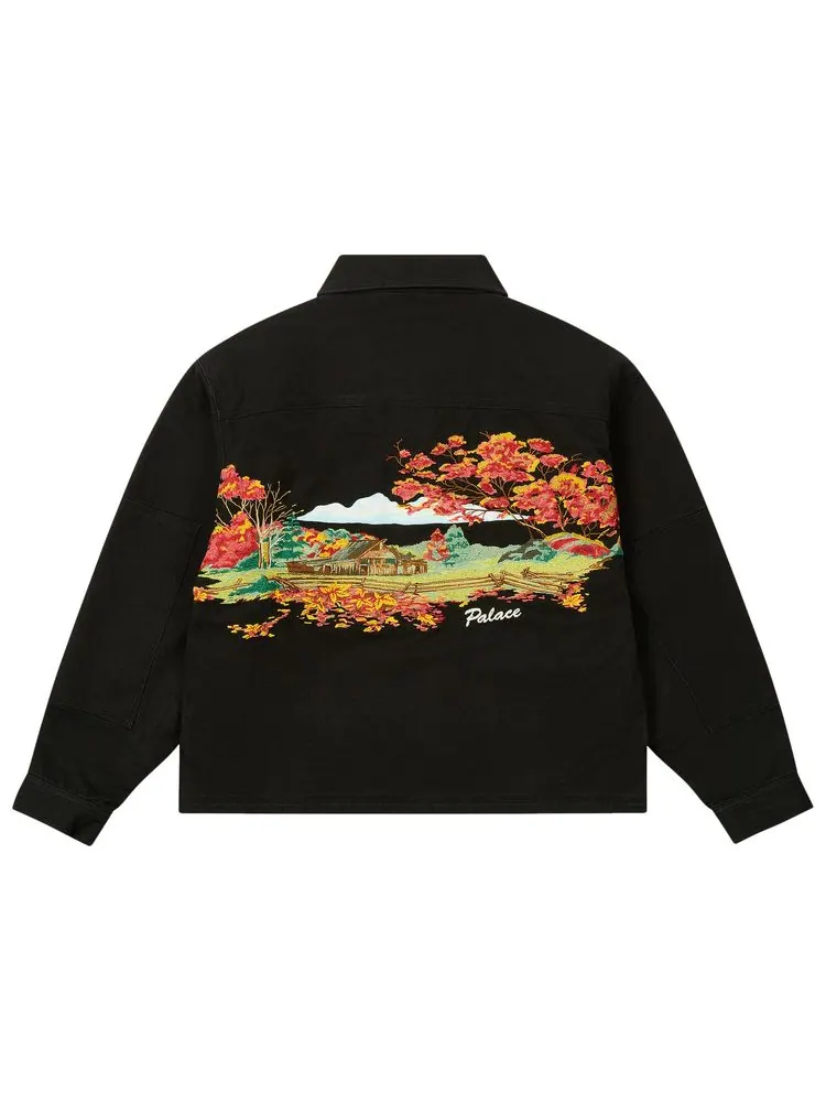 Куртка Palace Utility Fleece Jacket 'Black' — изображение 3 из 3, черный