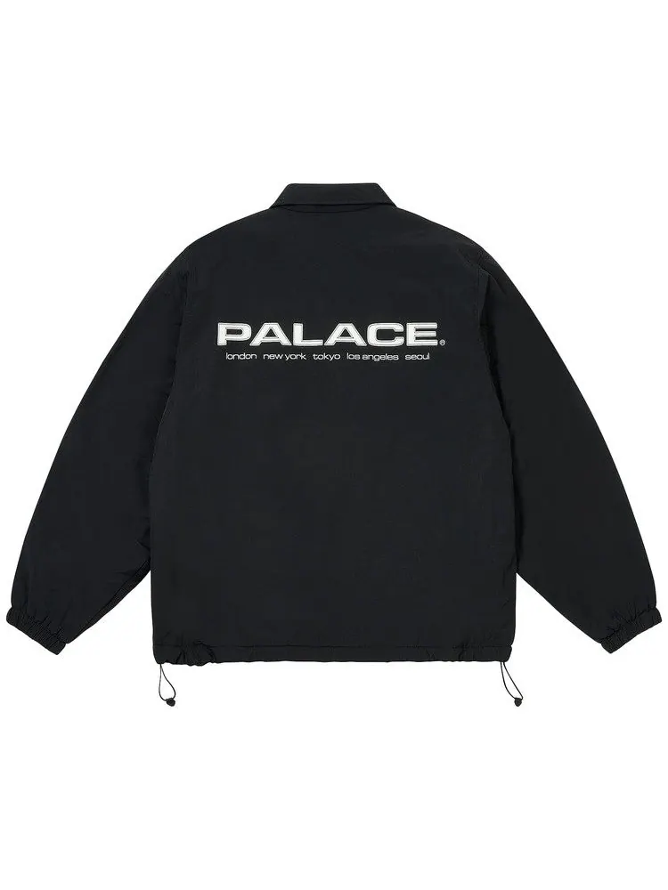 Куртка Palace Fleece Lined Coach Jacket — изображение 3 из 3, черный