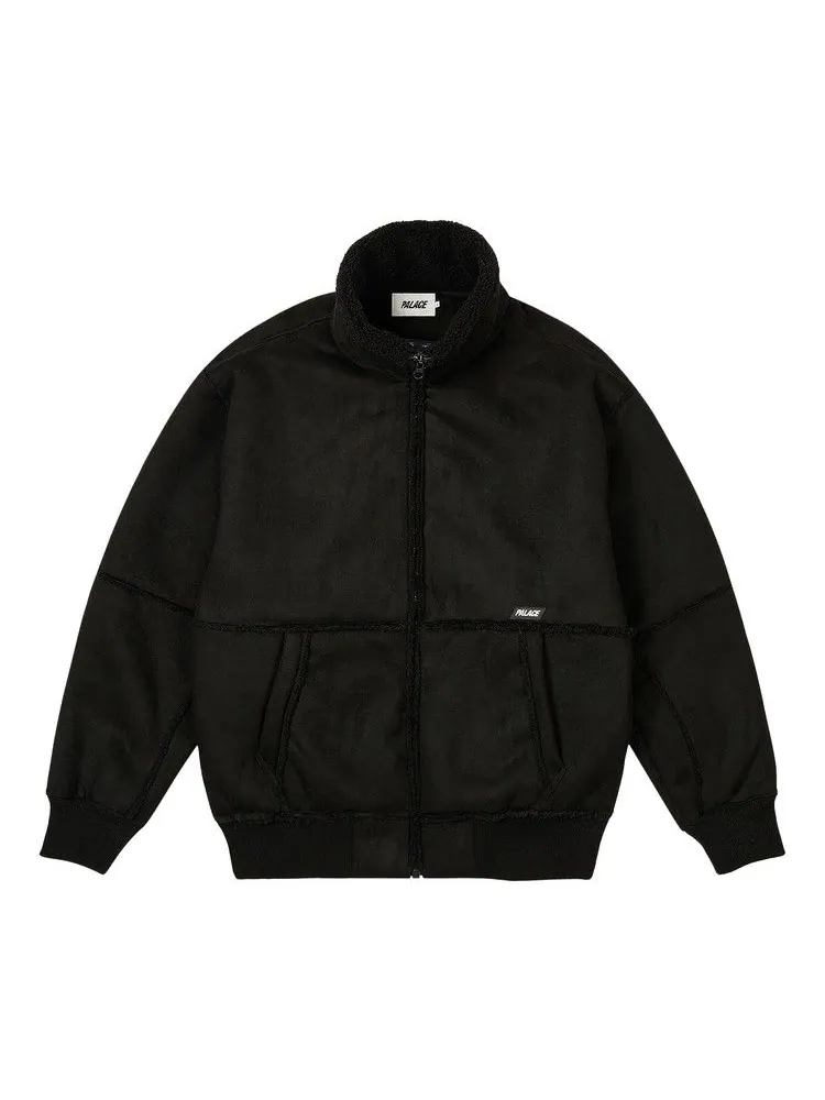 Топ Palace Sherpa Faux Suede Funnel — изображение 1 из 3, черный