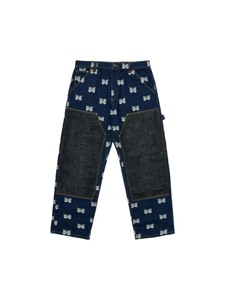 Брюки Palace x Needles Double Knee Pant — изображение 1 из 2, синий