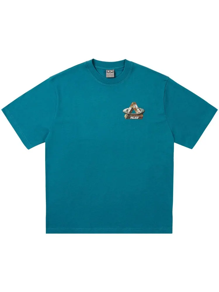 Футболка Palace x Oakley T-Shirt 'Petrol' — изображение 1 из 2, синий