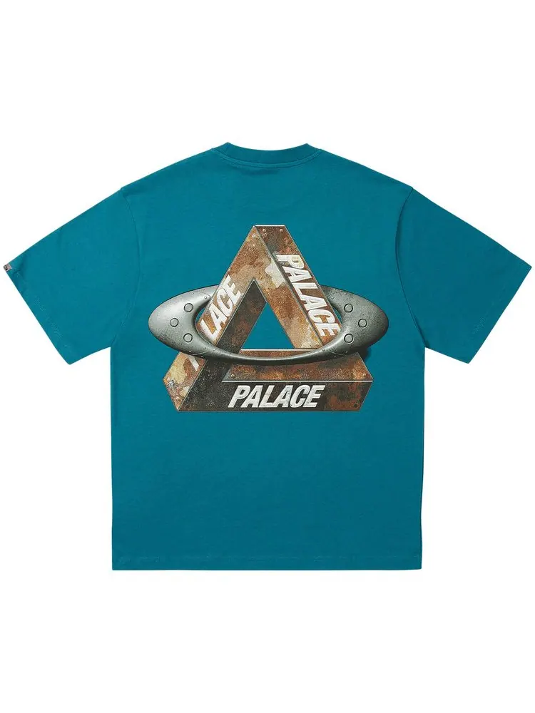 Футболка Palace x Oakley T-Shirt 'Petrol' — изображение 2 из 2, синий