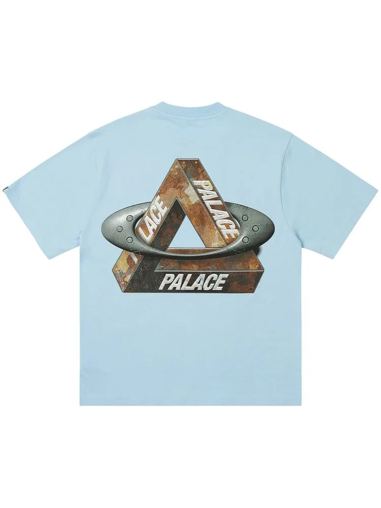 Футболка Palace x Oakley T-Shirt 'Blue' — изображение 2 из 2, синий
