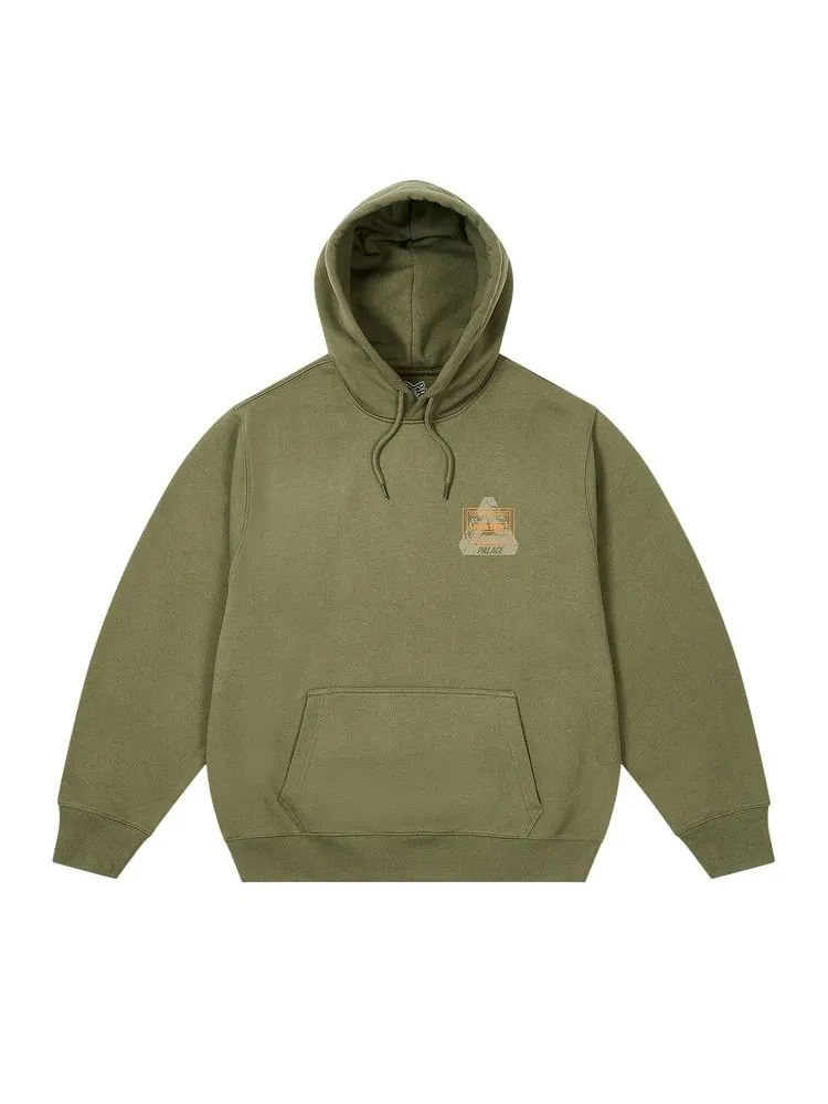 Толстовка Palace x Porter-Yoshida & Co. Logo Hood — изображение 1 из 2, оливковый