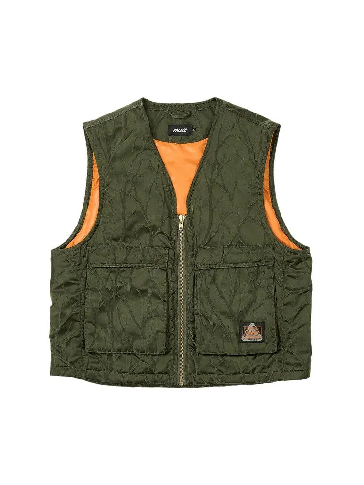 Утепленный жилет Palace x Porter-Yoshida & Co. Tanker Field Vest — изображение 1 из 3, оливковый
