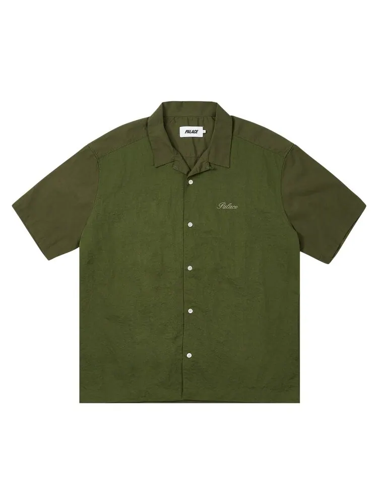 Рубашка Palace Double Faced Shirt — изображение 1 из 2, глубокий зеленый