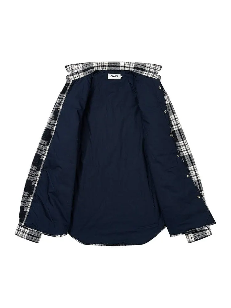 Рубашка Palace Check Insulated Shirt — изображение 2 из 3, темно-синий