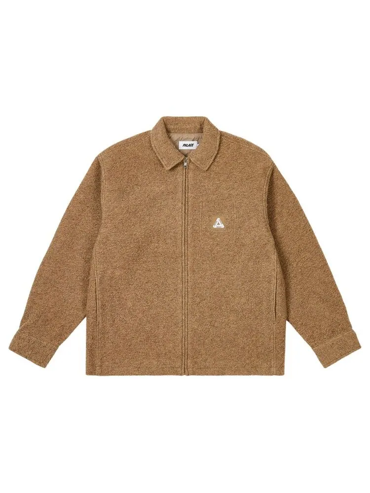 Куртка Palace Wooly Zip Jacket Beige — изображение 1 из 2, желто-коричневый