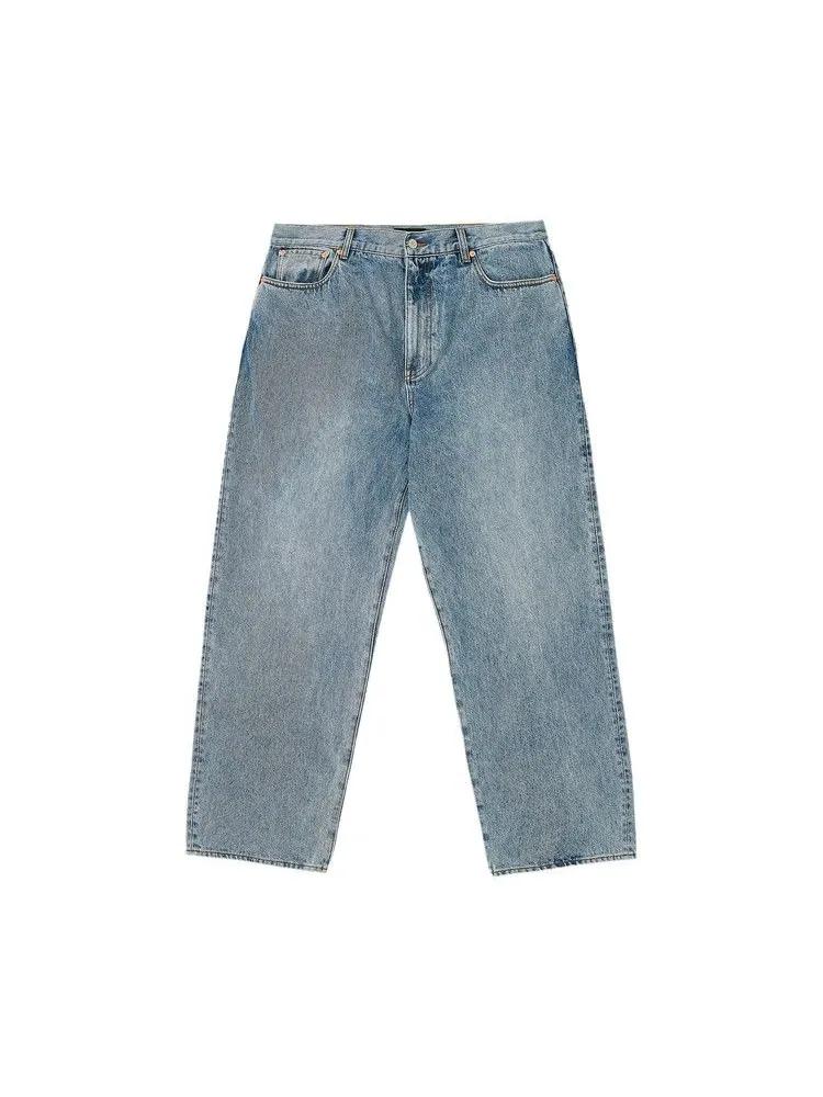 Джинсы Palace El Script P90 Baggy Jean, Stone Wash — изображение 1 из 2, синий