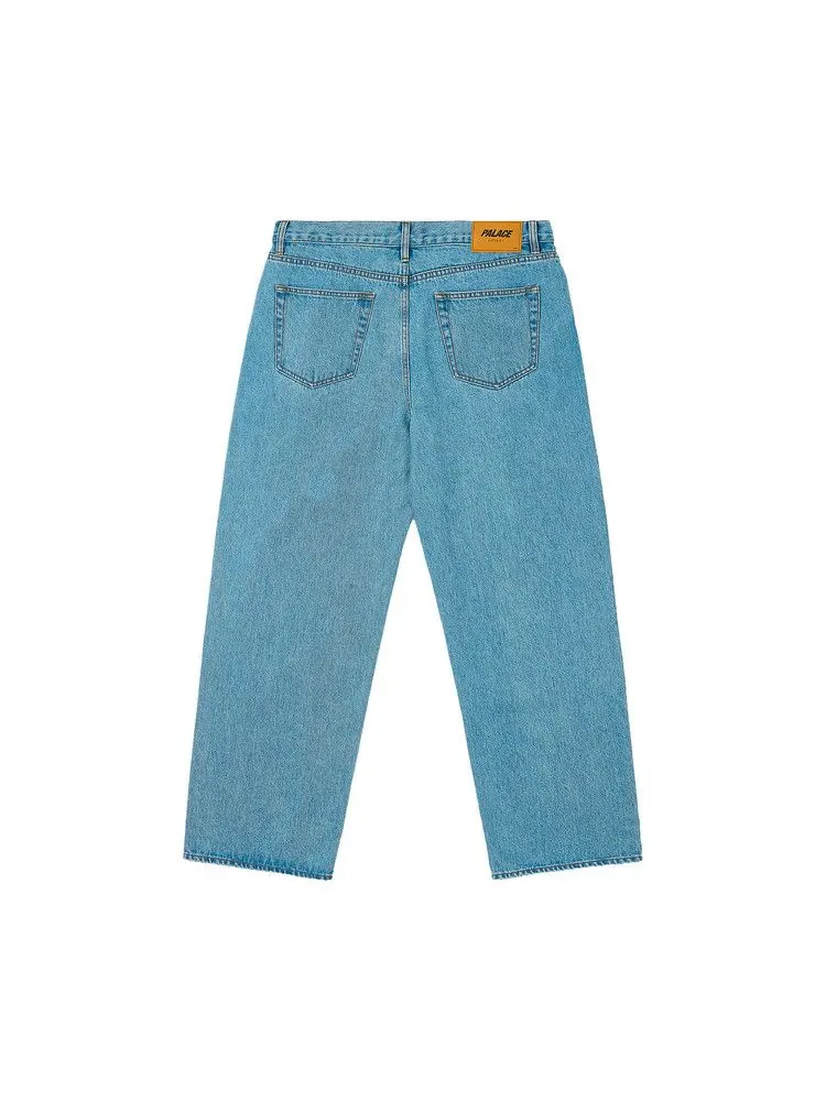 Джинсы Palace P90 College Stress Baggy Jean, Stone Wash — изображение 2 из 2, синий