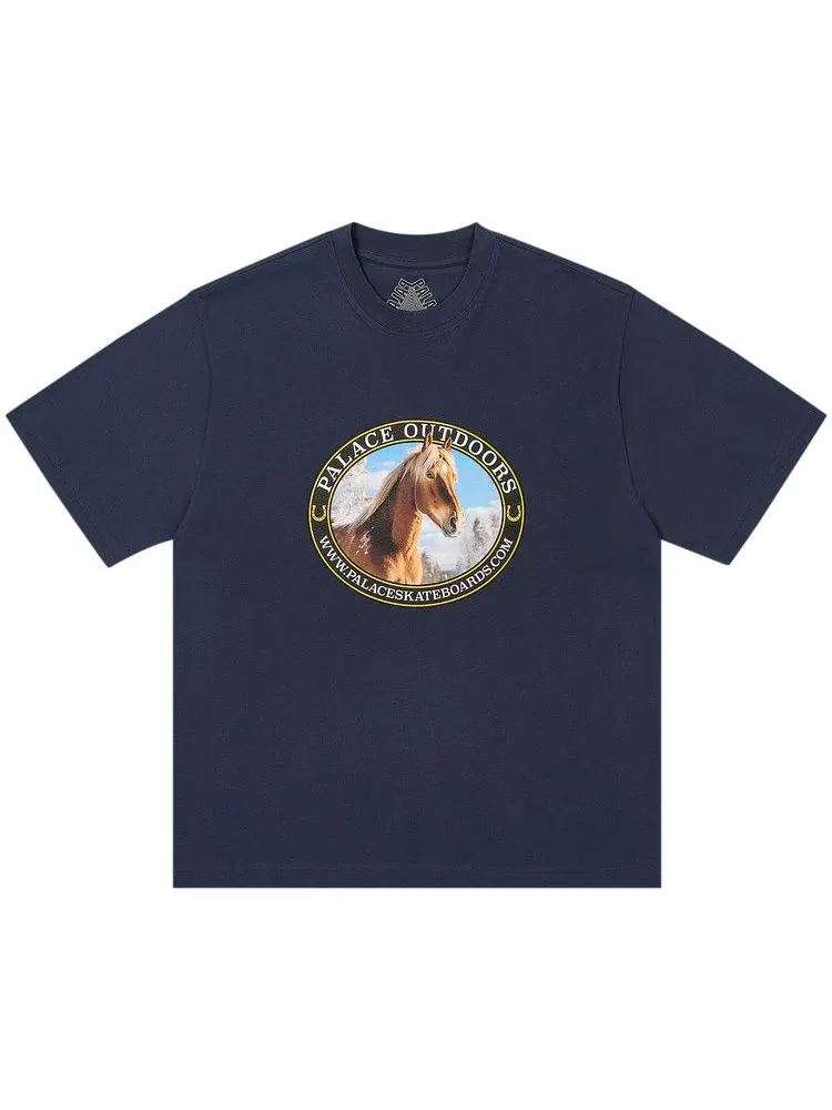 Футболка Palace Equestrian T-Shirt — изображение 1 из 1, темно-синий