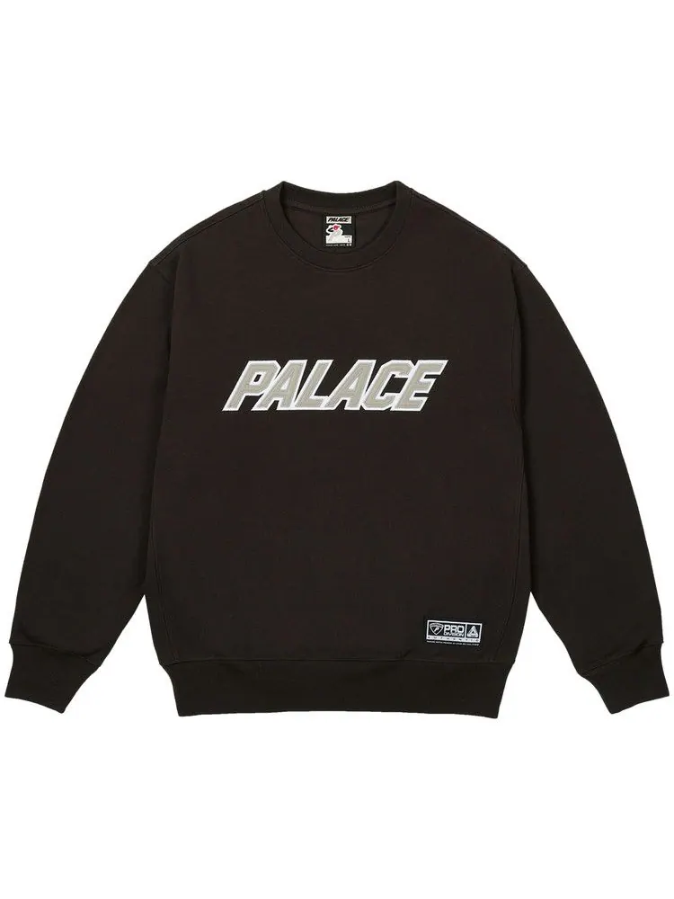Свитер Palace Appliqué Team Crew — изображение 1 из 2, черный