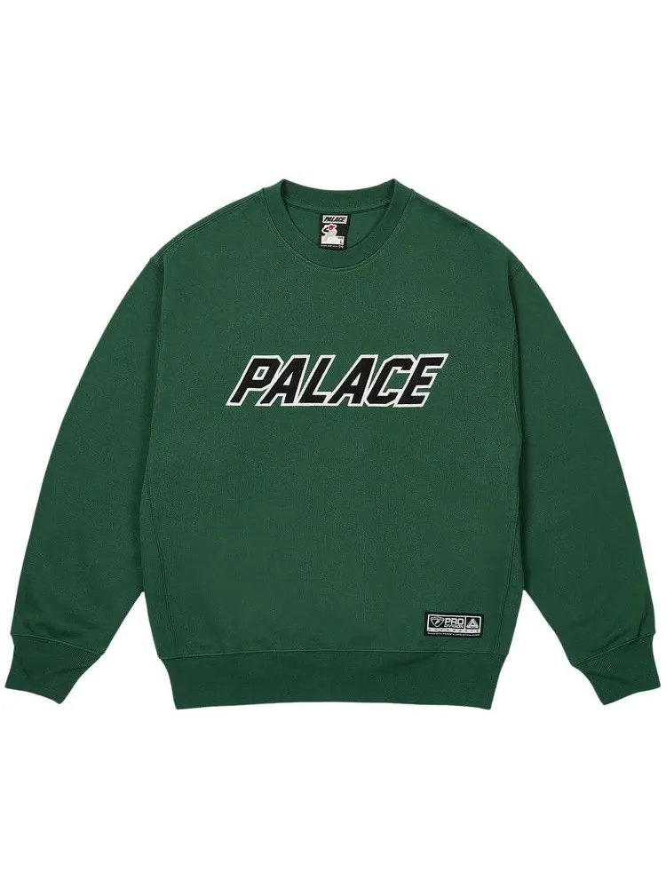 Свитер Palace Appliqué Team Crew — изображение 1 из 1, зеленый
