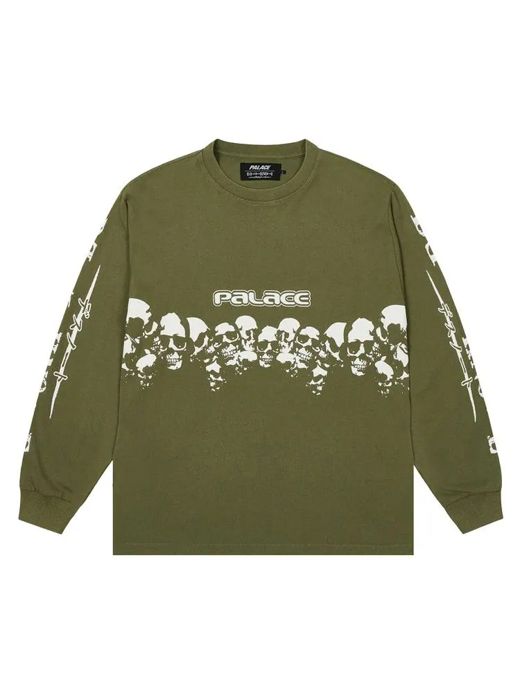 Лонгслив Palace x Death Note Long-Sleeve — изображение 1 из 3, глубокий зеленый