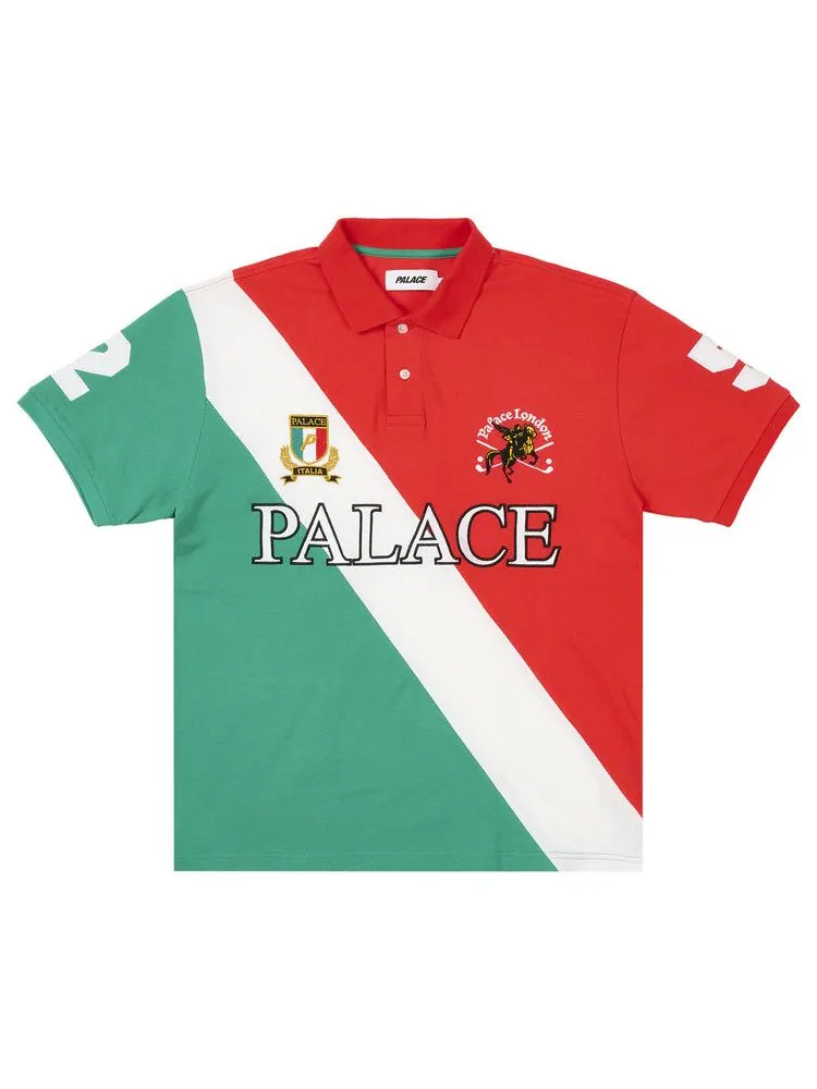 Поло Palace Geezer Polo — изображение 1 из 2, красный/зеленый