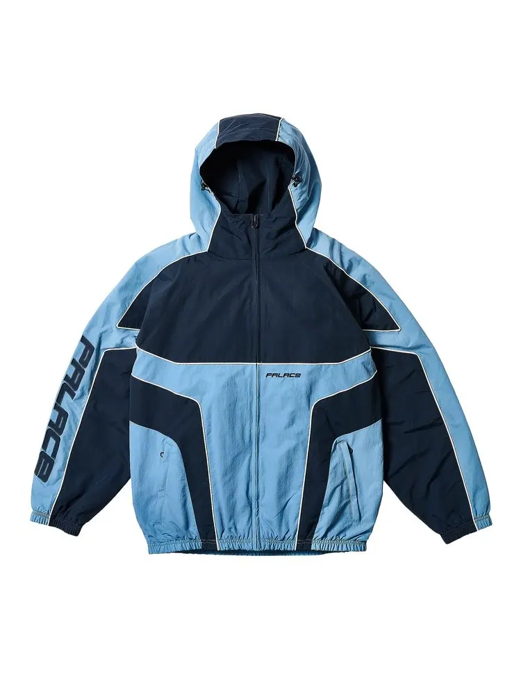 Куртка Palace Piped Hooded Shell Jacket 'Blue' — изображение 1 из 4, синий