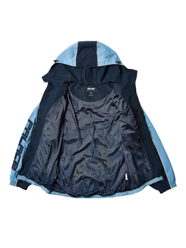 Куртка Palace Piped Hooded Shell Jacket 'Blue' — изображение 2 из 4, синий