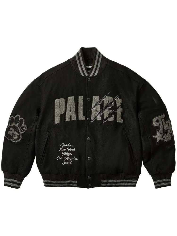 Куртка Palace Tora Tora Varsity Jacket 'Black' — изображение 1 из 3, черный