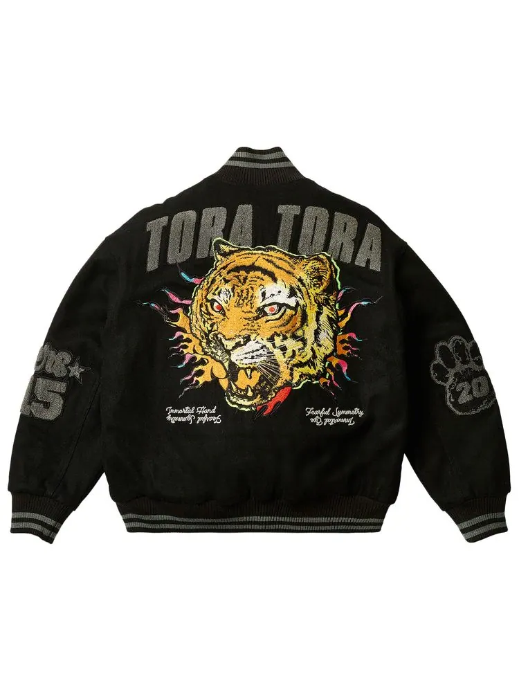 Куртка Palace Tora Tora Varsity Jacket 'Black' — изображение 3 из 3, черный