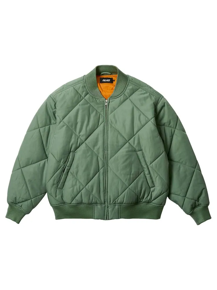 Куртка Palace Fairy Bomber Jacket 'Olive' — изображение 1 из 3, оливковый