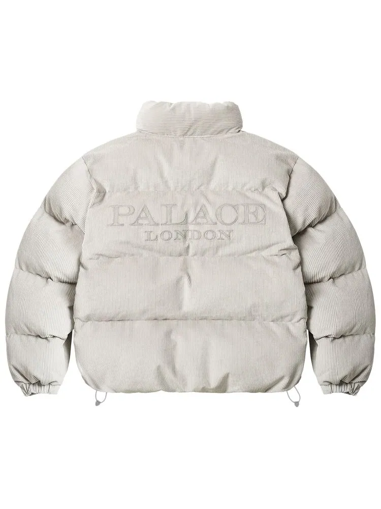 Куртка Palace Corduroy Puffa Jacket 'Stone' — изображение 3 из 3, серый