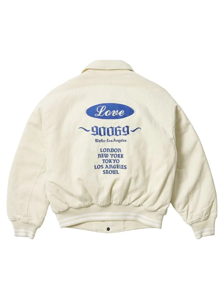 Куртка Palace Love Varsity Jacket 'White' — изображение 3 из 3, белый