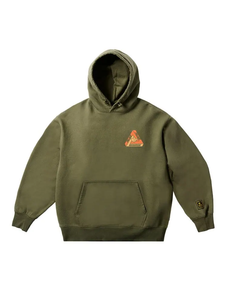 Толстовка Palace x Maharishi Tri-Bonsai Hood — изображение 1 из 2, оливковый