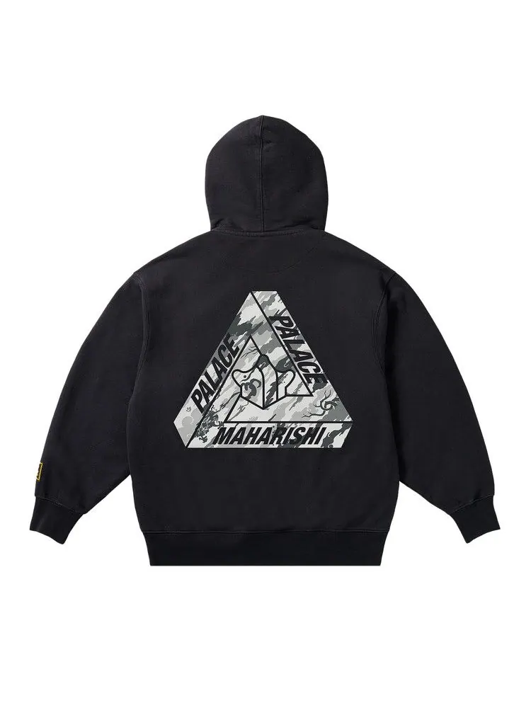 Толстовка Palace x Maharishi Tri-Bonsai Hood — изображение 2 из 2, черный