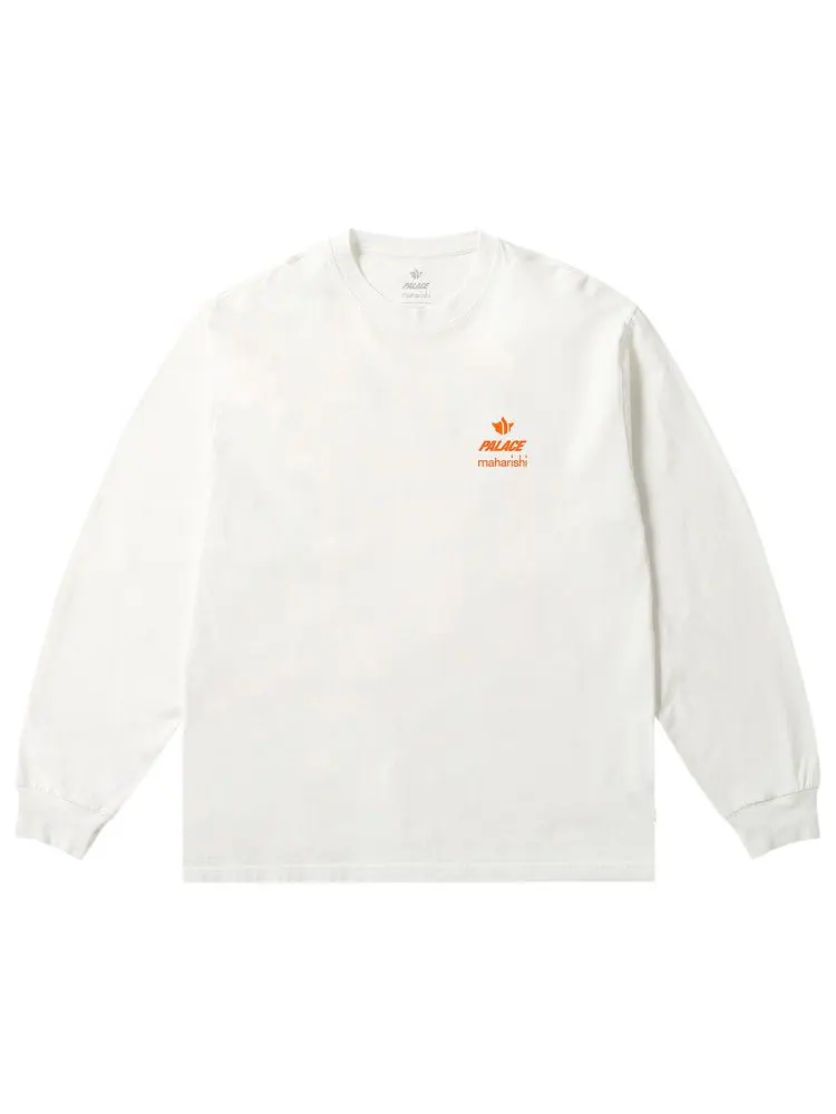 Лонгслив Palace x Maharishi Shaolin Tag Long-Sleeve — изображение 1 из 2, белый