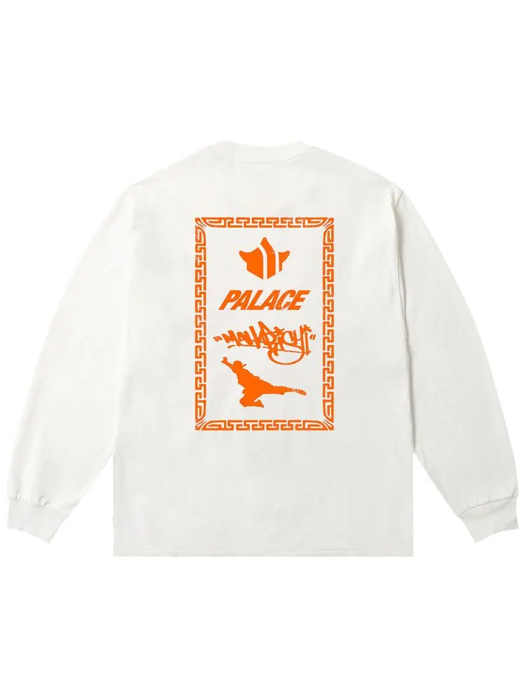 Лонгслив Palace x Maharishi Shaolin Tag Long-Sleeve — изображение 2 из 2, белый