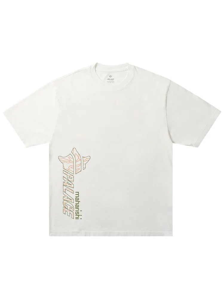 Футболка Palace x Maharishi Templea Star Kor Om T-Shirt — изображение 1 из 2, белый