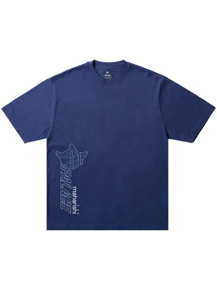 Футболка Palace x Maharishi Templea Star Kor Om T-Shirt — изображение 1 из 2, синий