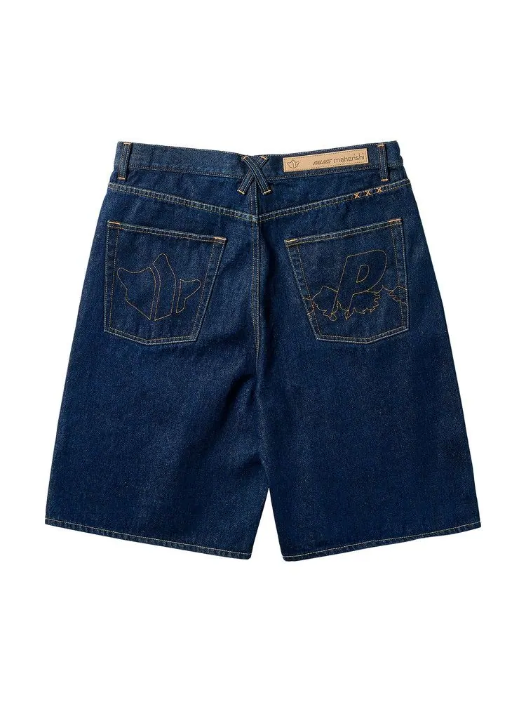 Шорты Palace x Maharishi Baggy Denim Short — изображение 2 из 4, синий