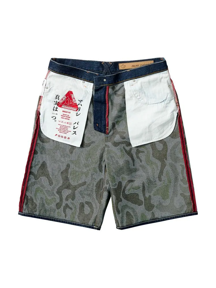 Шорты Palace x Maharishi Baggy Denim Short — изображение 4 из 4, синий