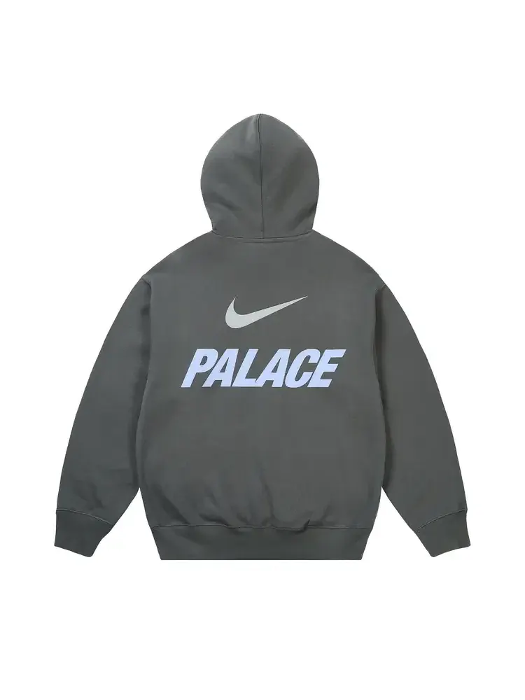 Толстовка Palace x Nike Font Swoosh — изображение 2 из 2, серый