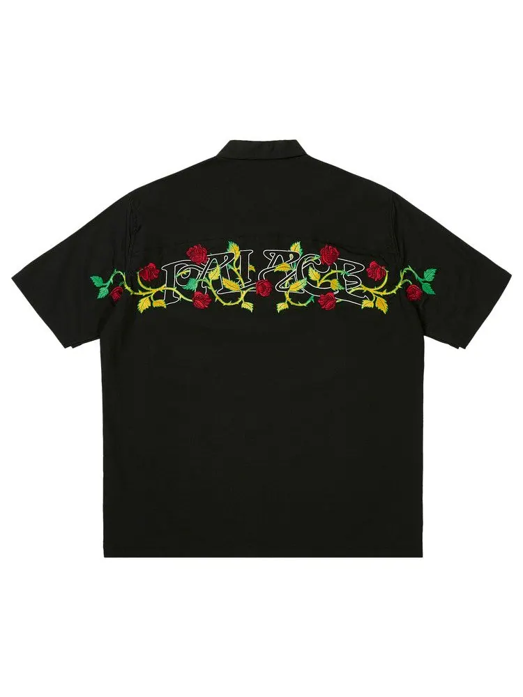 Рубашка Palace English Rose Shirt — изображение 2 из 2, черный