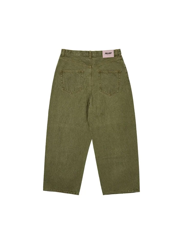Джинсы Palace P100 Super Baggy Jean — изображение 2 из 2, глубокий зеленый