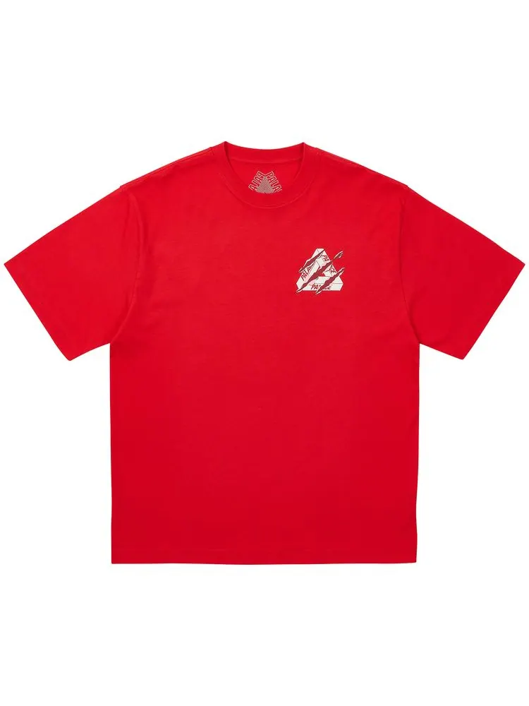 Футболка Palace Ripped Tri T-Shirt 'Truest Red' — изображение 1 из 2, красный