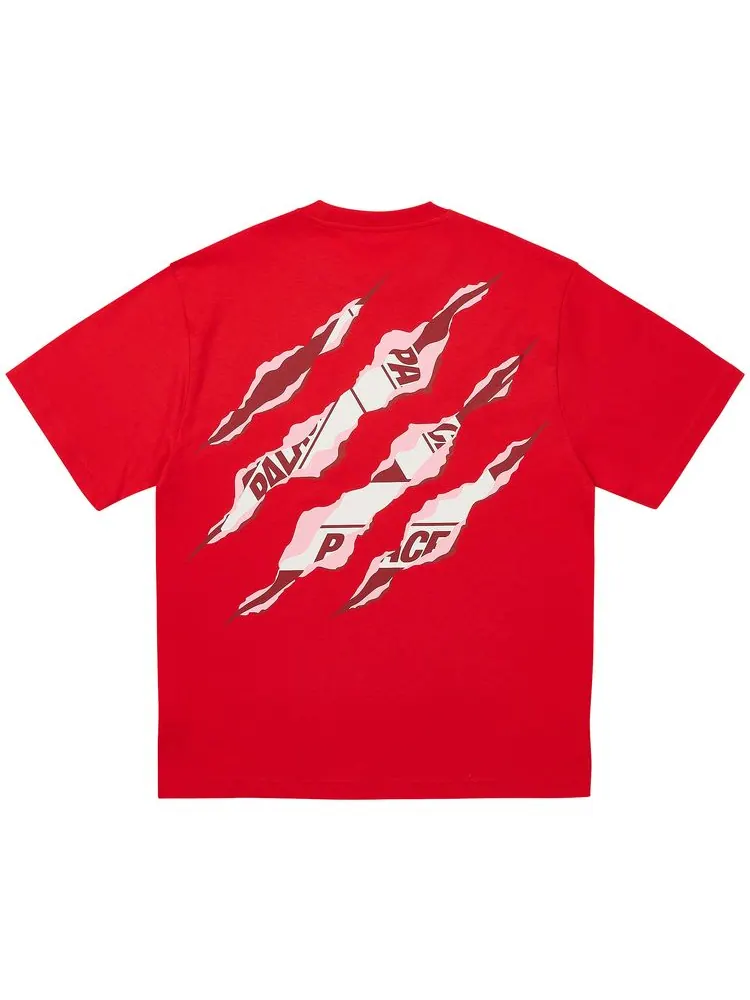 Футболка Palace Ripped Tri T-Shirt 'Truest Red' — изображение 2 из 2, красный
