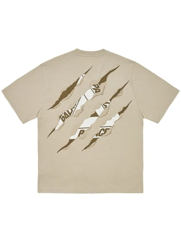 Футболка Palace Ripped Tri T-Shirt — изображение 2 из 2, серый