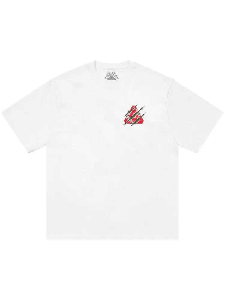 Футболка Palace Ripped Tri T-Shirt 'White' — изображение 1 из 2, белый