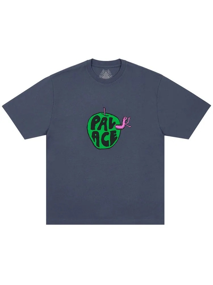 Футболка Palace Bad Apple T-Shirt — изображение 1 из 1, темно-синий