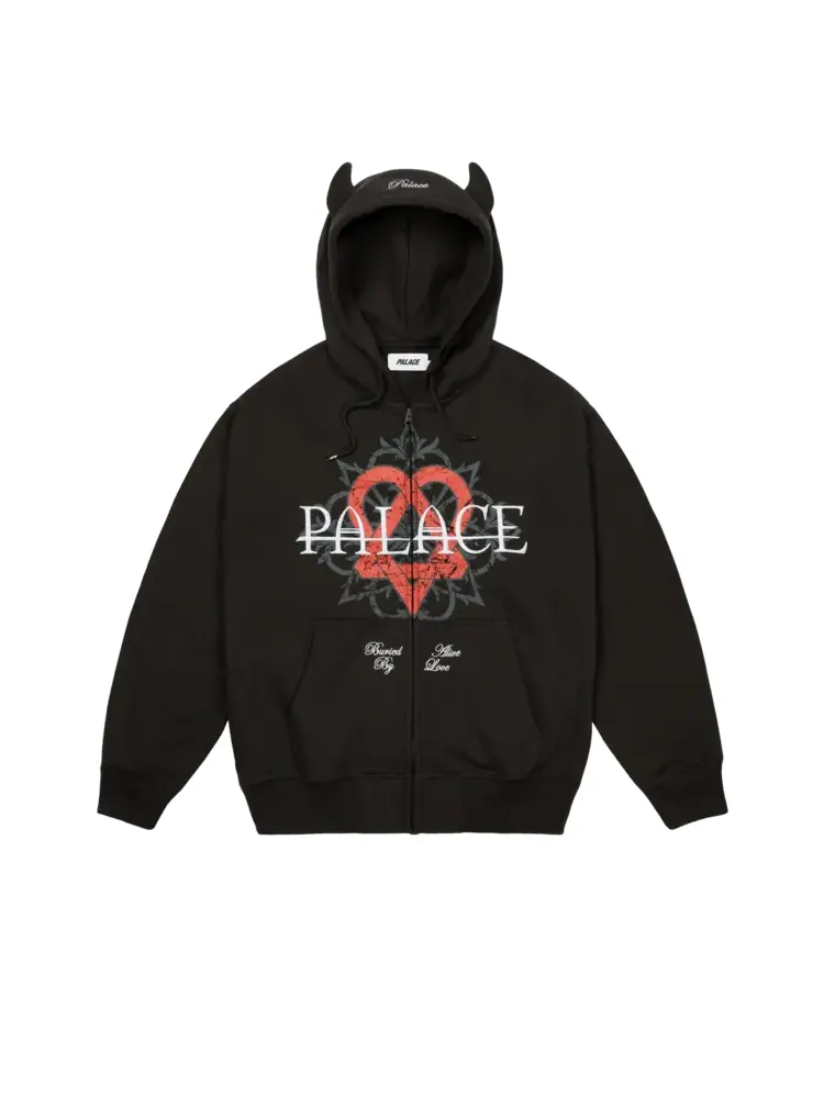 Толстовка Palace Tri-Gram Hood — изображение 1 из 1, черный