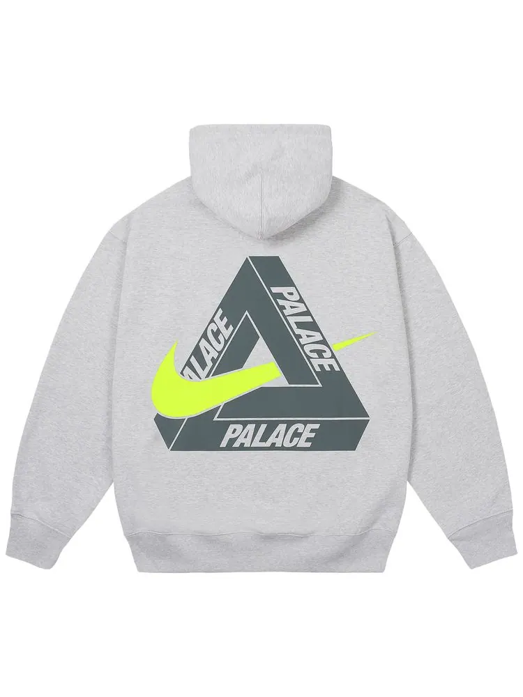 Толстовка Palace x Nike Tri Swoosh Hood — изображение 2 из 2, серый
