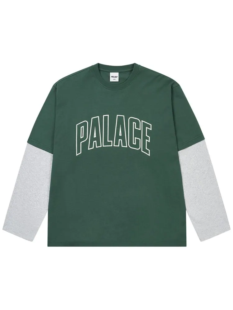 Футболка Palace Surprisely Long-Sheet — изображение 1 из 2, зеленый