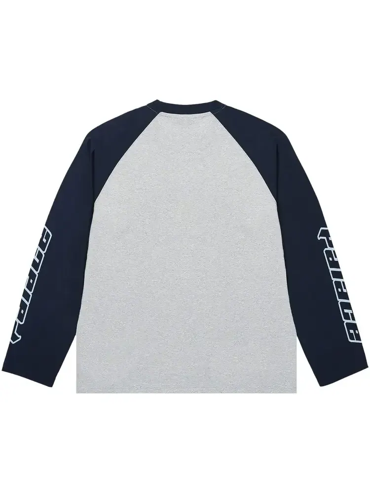 Футболка с длинными рукавами Palace Kawaii Raglan 'Grey Marl' — изображение 2 из 2, серый