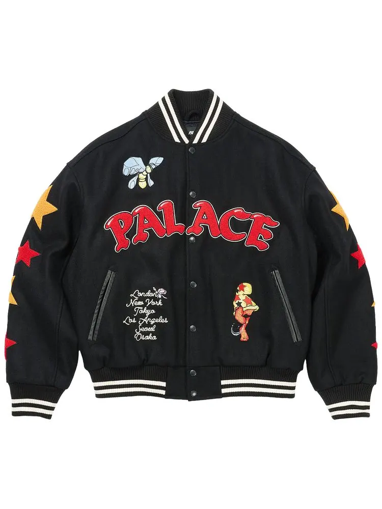 Куртка-бомбер Palace Mark Bodē Varsity Jacket — изображение 1 из 3, черный