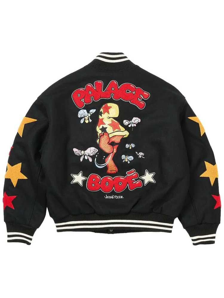 Куртка-бомбер Palace Mark Bodē Varsity Jacket — изображение 3 из 3, черный