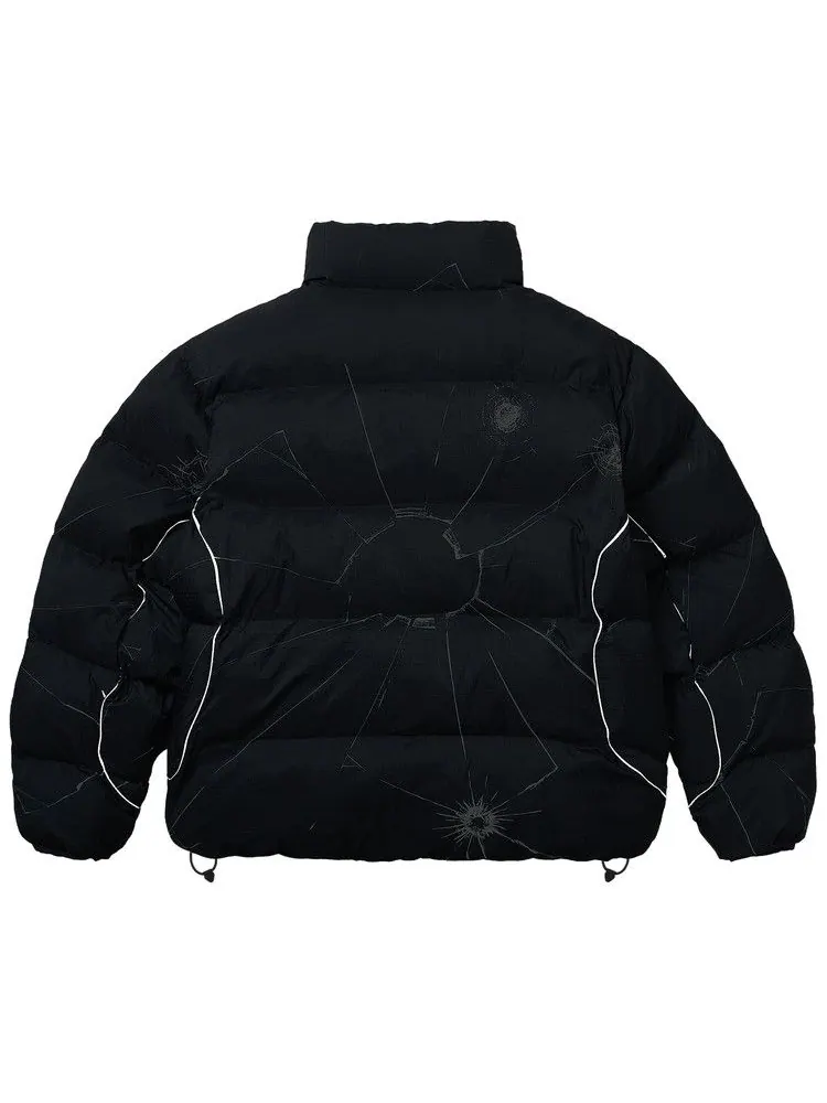 Пуховик Palace Ripstop Puffa, Smashed — изображение 5 из 5, черный