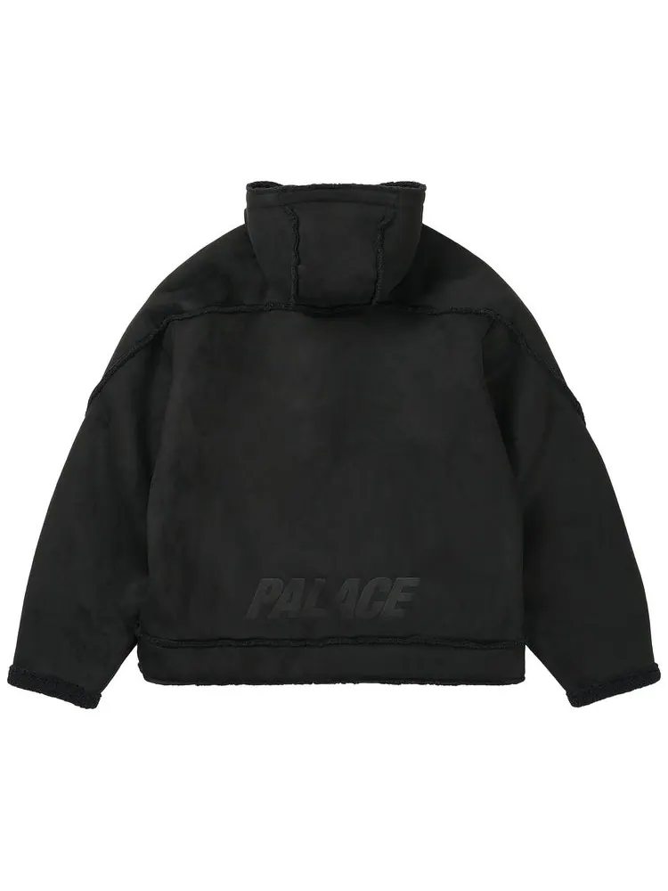 Куртка с капюшоном Palace Sherpa из искусственной замши — изображение 3 из 3, черный